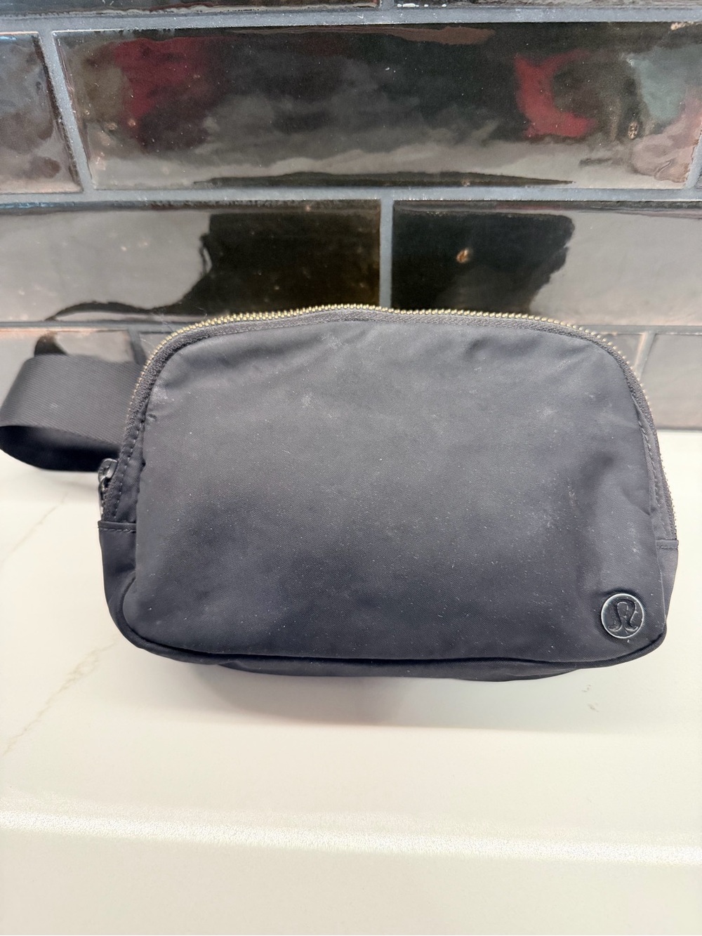 lululemon Black belt bag